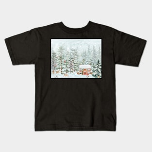 Winter Forest Kids T-Shirt